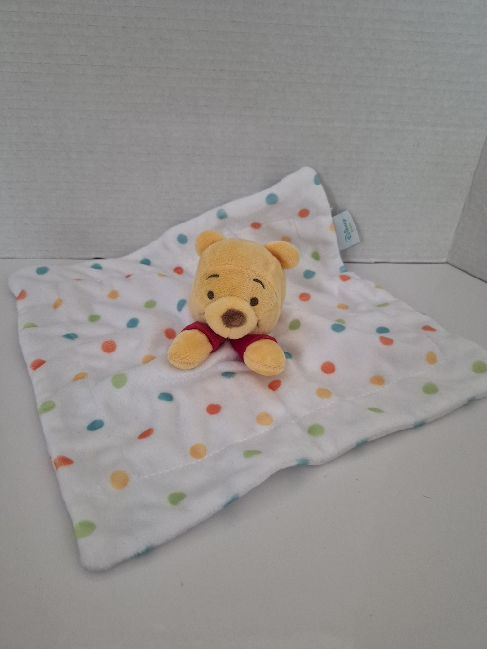 Disney Baby Polka Dot Lovey Security Blanket Winnie the Pooh Plush